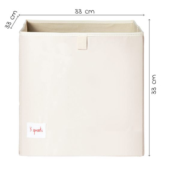 3 Sprouts Storage box - 33 x 33 cm - owl