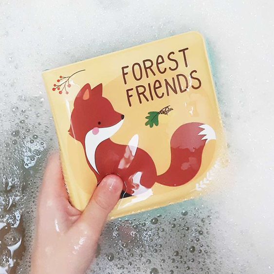 A Little Lovely Company Bathing book - Forest friends