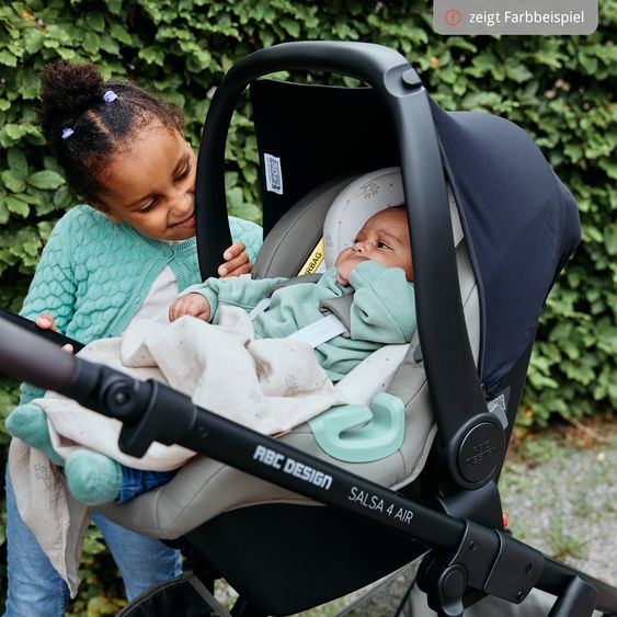 ABC Design Set passeggino combinato 13 pz. Salsa 4 Air Starter Set incl. Navicella, Seggiolino Sportivo, Tulip, Adattatore, Borsa Fasciatoio Urban, Sacco Coprigambe, Bavaglini, Clip Magnetica, Coperta, Copertura Pioggia & Zanzariera - Pure Edition - Wheat