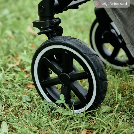 ABC Design Set passeggino combinato 13 pz. Salsa 4 Air Starter Set incl. Navicella, Seggiolino Sportivo, Tulip, Adattatore, Borsa Fasciatoio Urban, Sacco Coprigambe, Bavaglini, Clip Magnetica, Coperta, Copertura Pioggia & Zanzariera - Pure Edition - Wheat