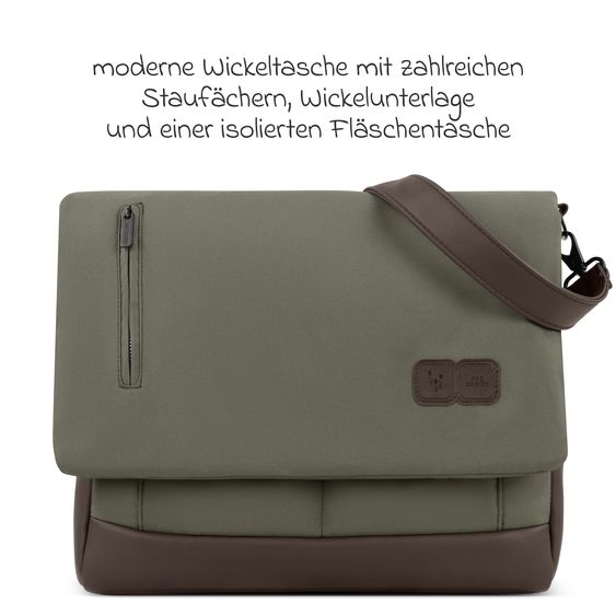 ABC Design Set passeggino combinato 13 pz. Salsa 4 Air Starter Set incl. Navicella, Seggiolino Sportivo, Tulip, Adattatore, Borsa Fasciatoio Urban, Sacco Coprigambe, Bavaglini, Clip Magnetica, Coperta, Copertura Pioggia & Zanzariera - Pure Edition - Wheat