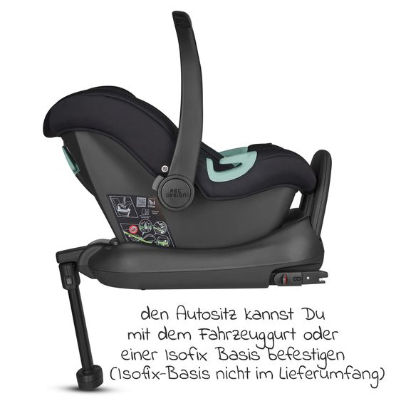 ABC Design Set passeggino combinato 13 pz. Salsa 4 Air Starter Set incl. Navicella, Seggiolino Sportivo, Tulip, Adattatore, Borsa Fasciatoio Urban, Sacco Coprigambe, Bavaglini, Clip Magnetica, Coperta, Copertura Pioggia & Zanzariera - Pure Edition - Wheat