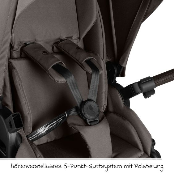 ABC Design 13-tlg. Kombi-Kinderwagen-Set Salsa 5 Air Starter Set inkl. Babywanne, Sportsitz, Tulip, Adapter, Wickeltasche Urban, Fußsack, Spucktücher, Magnetcilp, Decke, Regenschutz & Moskitonetz - Pure - Teddy