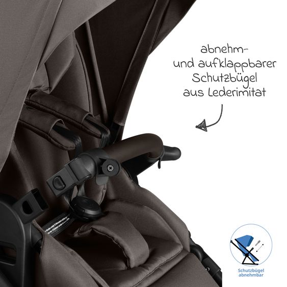 ABC Design 13-tlg. Kombi-Kinderwagen-Set Salsa 5 Air Starter Set inkl. Babywanne, Sportsitz, Tulip, Adapter, Wickeltasche Urban, Fußsack, Spucktücher, Magnetcilp, Decke, Regenschutz & Moskitonetz - Pure - Teddy