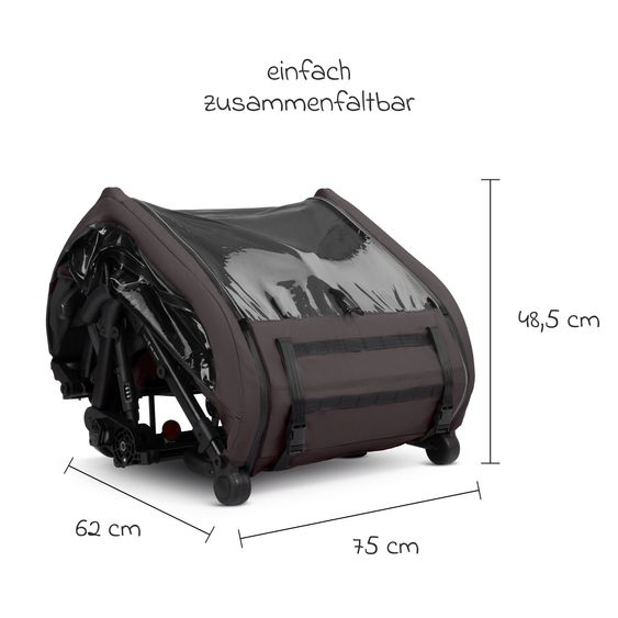ABC Design 3in1 Bike Trailer & Stroller Tour 2 for 2 Children with Brake System, Comfort Seats, Drawbar, Coupling, Canopy with Mosquito Net, Rain & Sun Protection (up to 49 kg) - Falcon