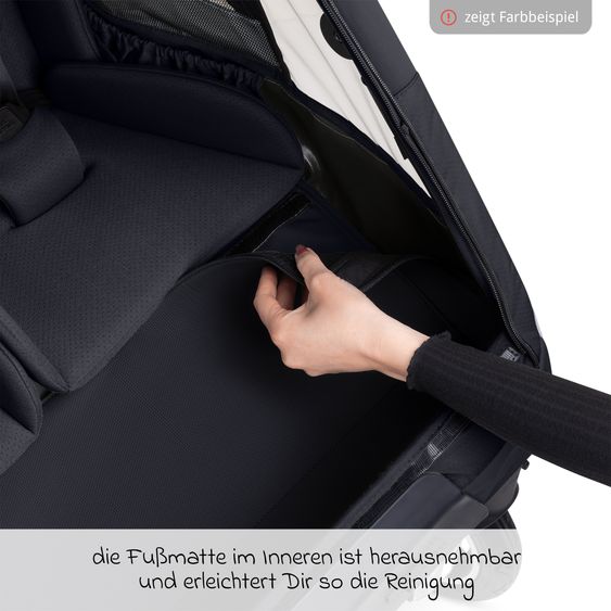 ABC Design 3in1 Fahrradanhänger & Kinderwagen Tour 2 für 2 Kinder mit Sport-Kit, Bremssystem, Komfortsitze, Deichsel, Kupplung, Verdeck mit Moskitonetz, Regen- & Sonnenschutz (bis 49 kg) - Olive