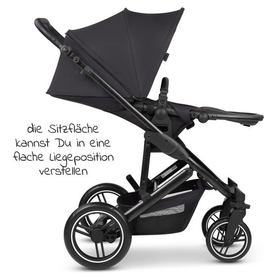 ABC Design 3in1 Kinderwagen-Set Catania 4 - Circle Edition - inkl. Babyschale Tulip, Babywanne, Sportwagen und Zubehör - Night