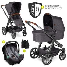 3in1 stroller set Condor 4 - incl. baby car seat Tulip & XXL accessories package - Street