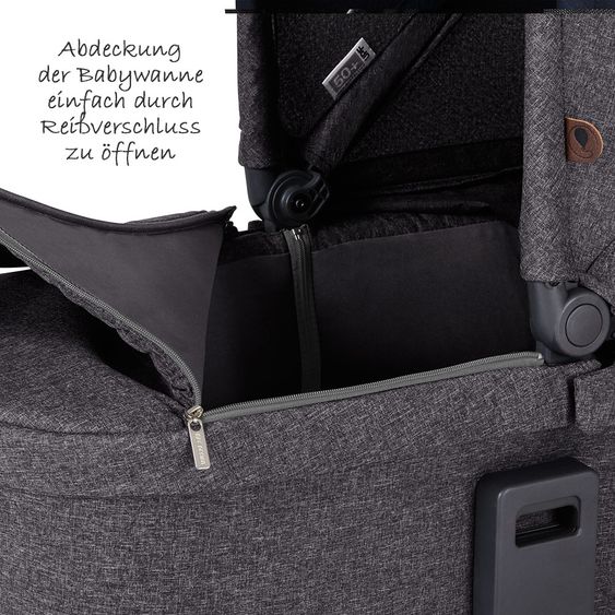 ABC Design Set passeggino Condor 4 3in1 - incluso marsupio Tulip e pacchetto accessori XXL - Street
