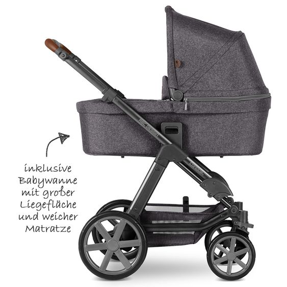 ABC Design Set passeggino Condor 4 3in1 - incluso marsupio Tulip e pacchetto accessori XXL - Street