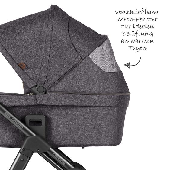 ABC Design Set passeggino Condor 4 3in1 - incluso marsupio Tulip e pacchetto accessori XXL - Street