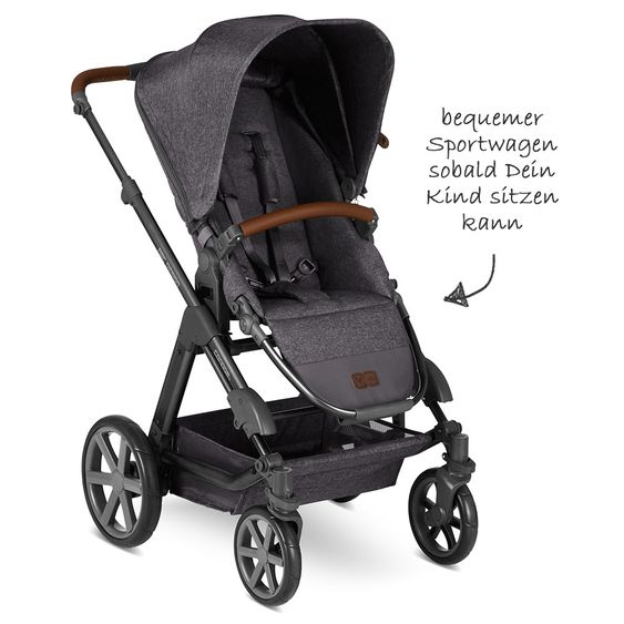 ABC Design Set passeggino Condor 4 3in1 - incluso marsupio Tulip e pacchetto accessori XXL - Street