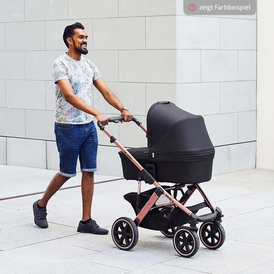 ABC Design 3in1 Kinderwagen-Set Salsa 4 Air - Diamond Edition - inkl. Babyschale Tulip & XXL Zubehörpaket - Champagne