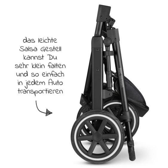 ABC Design 3in1 Kinderwagen-Set Salsa 4 Air - Fashion Edition Starter Set 13-teilig - Comic - inkl. Autositz Tulip & Zubehörpaket