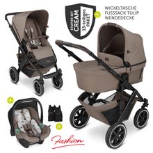 Set passeggino 3in1 Salsa 4 Air - Fashion Edition Starter Set 13 pezzi - Crema - incl. seggiolino auto Tulip e pacchetto accessori