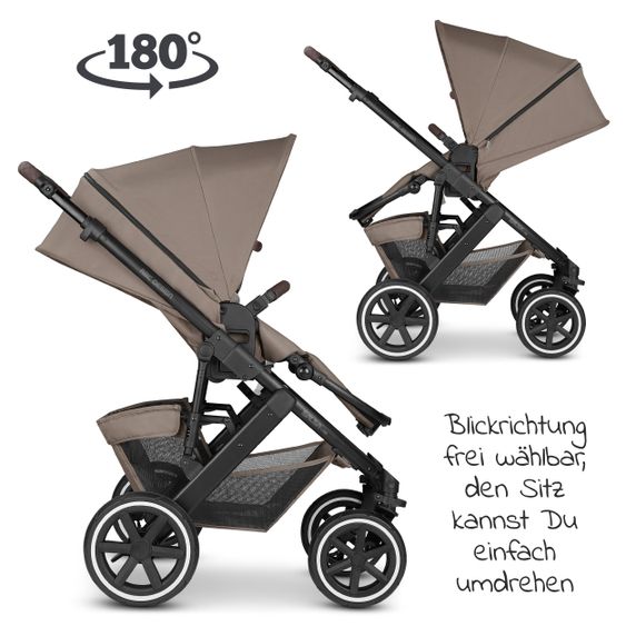 ABC Design 3in1 Kinderwagen-Set Salsa 4 Air - Fashion Edition Starter Set 13-teilig - Cream - inkl. Autositz Tulip & Zubehörpaket