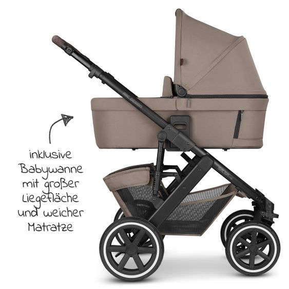 ABC Design 3in1 Kinderwagen-Set Salsa 4 Air - Fashion Edition Starter Set 13-teilig - Cream - inkl. Autositz Tulip & Zubehörpaket