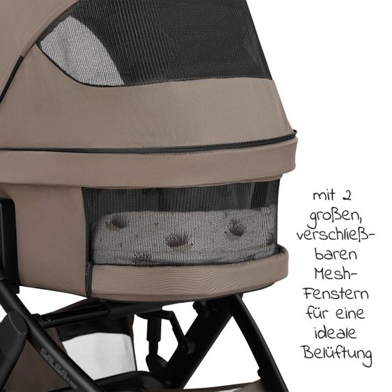 ABC Design 3in1 Kinderwagen-Set Salsa 4 Air - Fashion Edition Starter Set 13-teilig - Cream - inkl. Autositz Tulip & Zubehörpaket