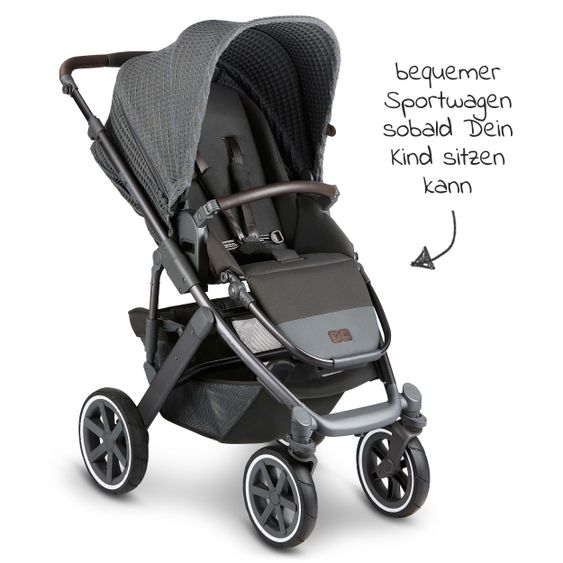 ABC Design 3in1 Kinderwagen-Set Salsa 4 Air - Fashion Edition Starter Set 9-teilig - Cornet - inkl. Autositz Tulip & Zubehörpaket