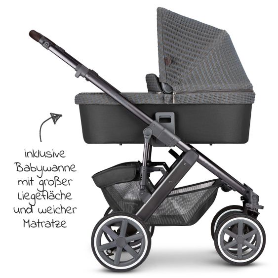 ABC Design 3in1 Kinderwagen-Set Salsa 4 Air - Fashion Edition Starter Set 9-teilig - Cornet - inkl. Autositz Tulip & Zubehörpaket