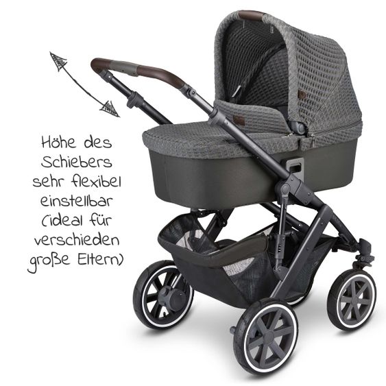 ABC Design 3in1 Kinderwagen-Set Salsa 4 Air - Fashion Edition Starter Set 9-teilig - Cornet - inkl. Autositz Tulip & Zubehörpaket