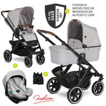Set passeggino 3in1 Salsa 4 Air - Fashion Edition Starter Set Deer - incl. seggiolino auto Tulip e pacchetto accessori XXL
