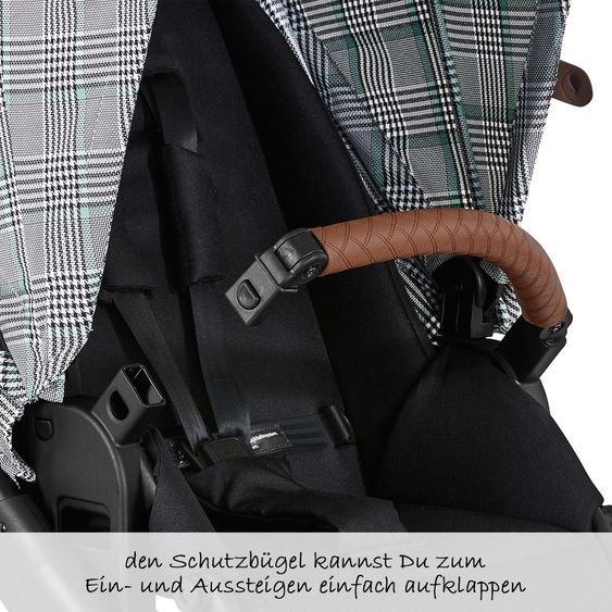 ABC Design 3in1 Kinderwagen-Set Salsa 4 Air - inkl. Babyschale Tulip & XXL Zubehörpaket - Fashion Edition - Smaragd