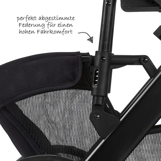 ABC Design 3in1 Kinderwagen-Set Salsa 4 Air - inkl. Babyschale Tulip & XXL Zubehörpaket - Fashion Edition - Smaragd