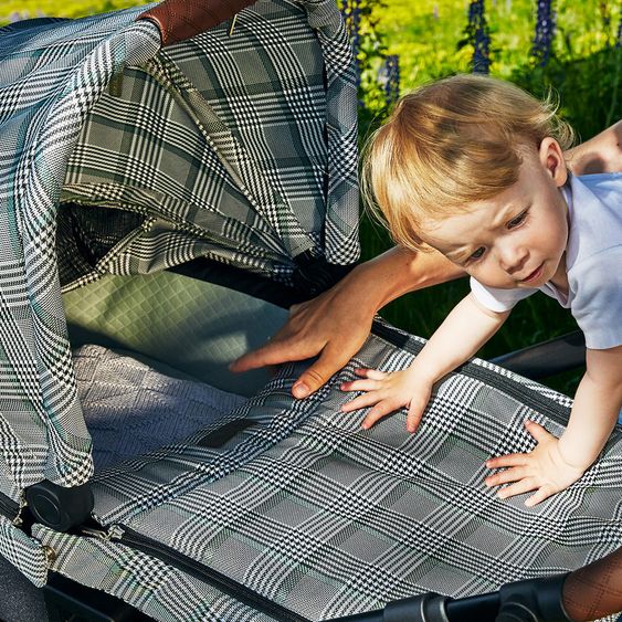 ABC Design 3in1 Kinderwagen-Set Salsa 4 Air - inkl. Babyschale Tulip & XXL Zubehörpaket - Fashion Edition - Smaragd