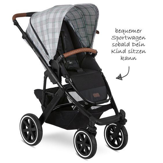 ABC Design 3in1 Kinderwagen-Set Salsa 4 Air - inkl. Babyschale Tulip & XXL Zubehörpaket - Fashion Edition - Smaragd