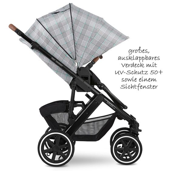 ABC Design 3in1 Kinderwagen-Set Salsa 4 Air - inkl. Babyschale Tulip & XXL Zubehörpaket - Fashion Edition - Smaragd