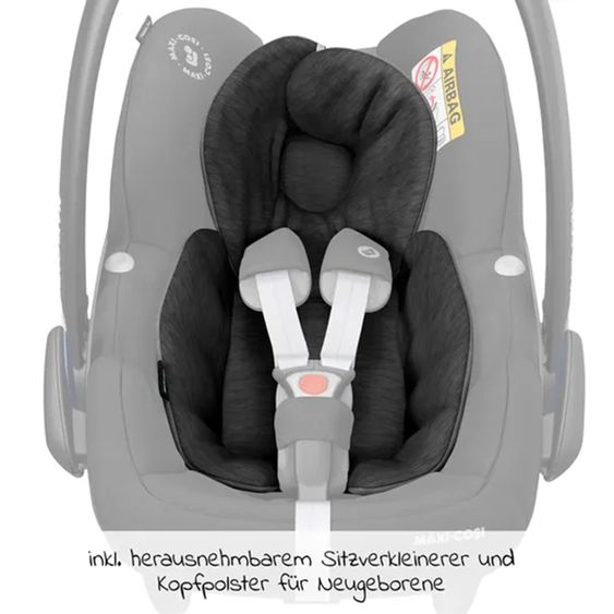 ABC Design 3in1 Kinderwagen-Set Salsa 4 Air - inkl. Babywanne, Autositz Pebble Pro, Sportsitz mit XXL Zubehörpaket - Cloud