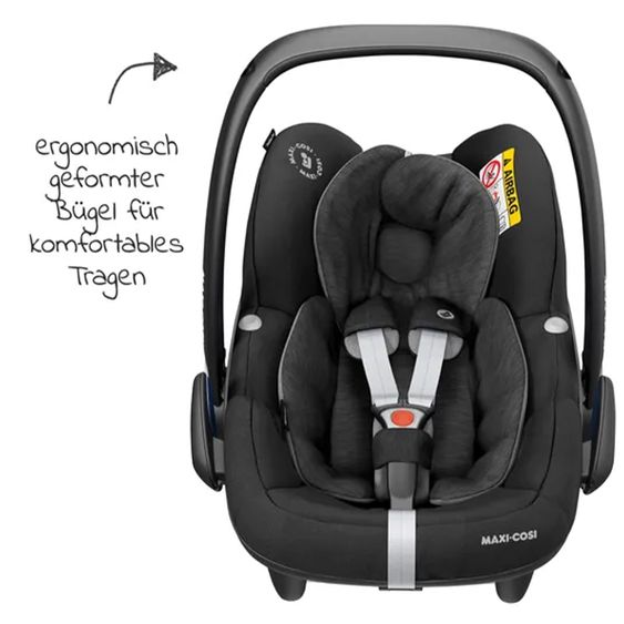 ABC Design 3in1 Kinderwagen-Set Salsa 4 Air - inkl. Babywanne, Autositz Pebble Pro, Sportsitz mit XXL Zubehörpaket - Cloud