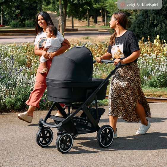 ABC Design Set passeggino 3in1 Salsa 4 Air - include navicella, seggiolino Tulip, seggiolino sportivo e pacchetto accessori XXL - Olive