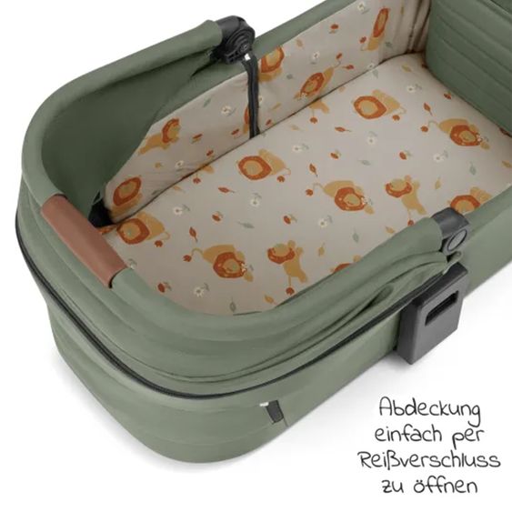 ABC Design Set passeggino 3in1 Salsa 4 Air - include navicella, seggiolino Tulip, seggiolino sportivo e pacchetto accessori XXL - Olive