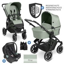 Set passeggino 3in1 Salsa 4 Air - include navicella, seggiolino Tulip, seggiolino sportivo e pacchetto accessori XXL - Pino