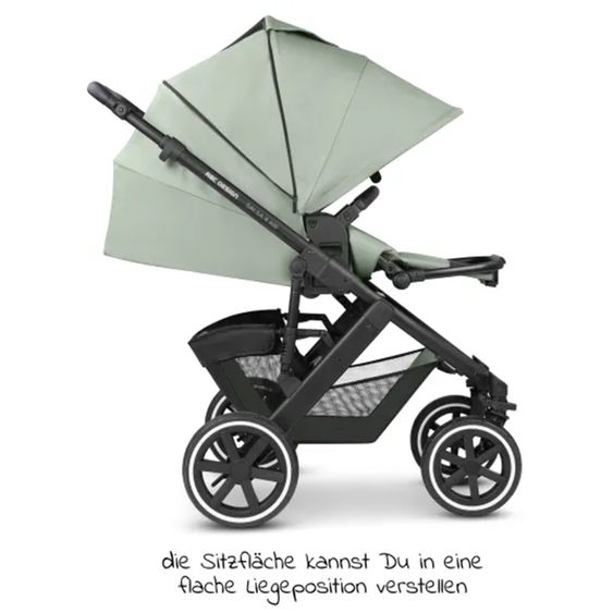 ABC Design Set passeggino 3in1 Salsa 4 Air - include navicella, seggiolino Tulip, seggiolino sportivo e pacchetto accessori XXL - Pino