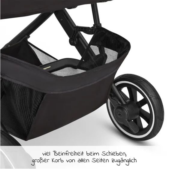 ABC Design Set passeggino 3in1 Salsa 4 Air - include navicella, seggiolino Tulip, seggiolino sportivo e pacchetto accessori XXL - Pino