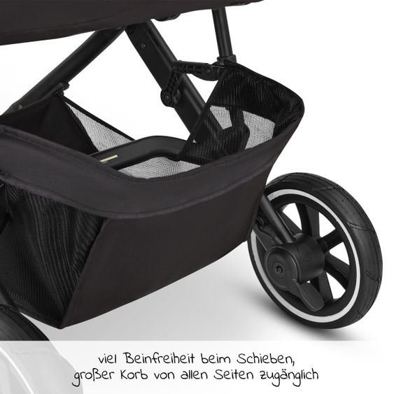 ABC Design 3in1 Kinderwagen-Set Salsa 4 Air - inkl. Babywanne, Autositz Tulip, Sportsitz und Zubehörpaket - Classic Edition - Ink