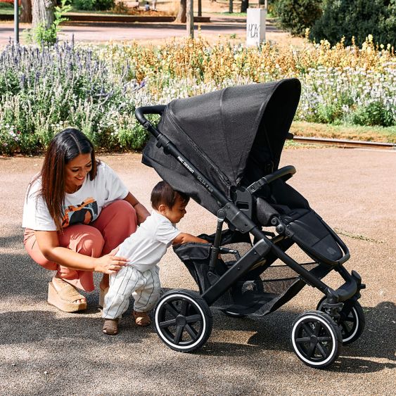 ABC Design 3in1 Kinderwagen-Set Salsa 4 Air - inkl. Babywanne, Autositz Tulip, Sportsitz und Zubehörpaket - Classic Edition - Ink