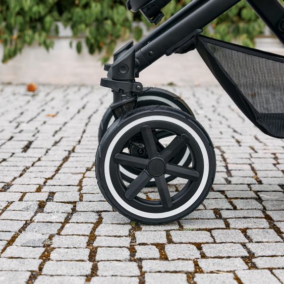 ABC Design 3in1 Kinderwagen-Set Salsa 4 Air - inkl. Babywanne, Autositz Tulip, Sportsitz und Zubehörpaket - Classic Edition - Ink
