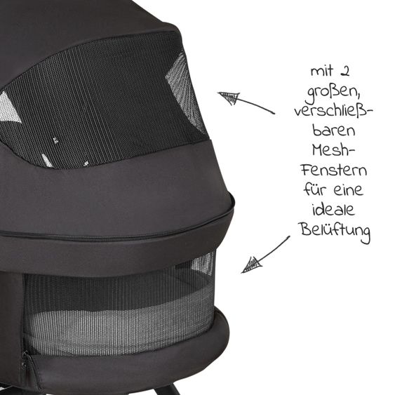 ABC Design 3in1 Kinderwagen-Set Salsa 4 Air - inkl. Babywanne, Autositz Tulip, Sportsitz und Zubehörpaket - Classic Edition - Ink