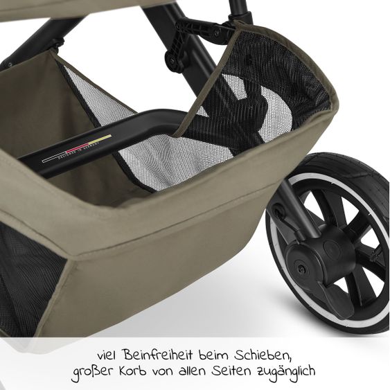 ABC Design 3in1 Kinderwagen-Set Salsa 4 Air - inkl. Babywanne, Autositz Tulip, Sportsitz und Zubehörpaket - Classic Edition - Reed