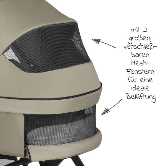 ABC Design 3in1 Kinderwagen-Set Salsa 4 Air - inkl. Babywanne, Autositz Tulip, Sportsitz und Zubehörpaket - Classic Edition - Reed