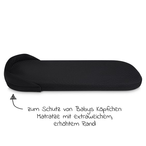 ABC Design 3in1 Kinderwagen-Set Salsa 4 Air - inkl. Babywanne, Autositz Tulip, Sportsitz und Zubehörpaket - Diamond Edition - Asphalt