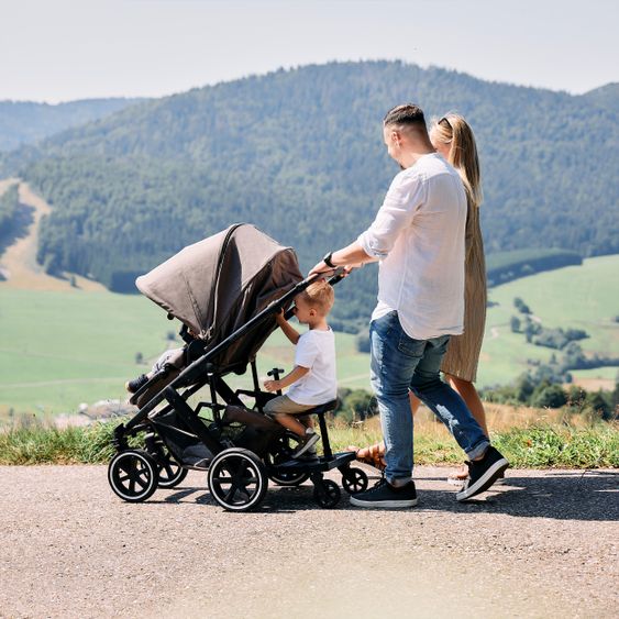 ABC Design 3in1 Kinderwagen-Set Salsa 4 Air - inkl. Babywanne, Autositz Tulip, Sportsitz und Zubehörpaket - Pure Edition - Nature