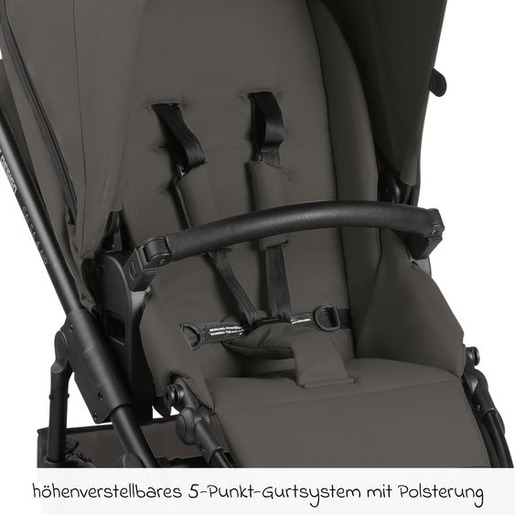 ABC Design 3in1 Kinderwagen-Set Salsa 4 Air - inkl. Babywanne, Babyschale Tulip, Sportsitz mit XXL Zubehörpaket - Cloud