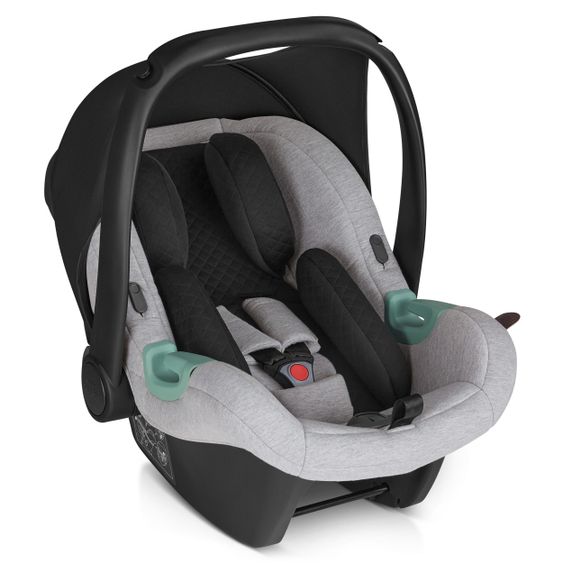 ABC Design 3in1 Kinderwagen-Set Salsa 4 Air - inkl. Babywanne, Tulip, Sportsitz, Wickeltasche & Fußsack - Fashion Edition - Mineral