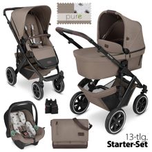 Set passeggino 3in1 Salsa 4 Air Starter Set incl. Tulipano e pacchetto accessori XXL - Pure Edition - Crema