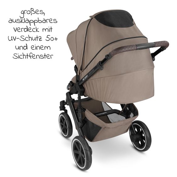 ABC Design 3in1 Kinderwagen-Set Salsa 4 Air Starter Set inkl. Tulip und XXL Zubehörpaket - Pure Edition - Cream